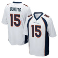 D.Broncos #15 Nik Bonitto Player White Game Ddoa Stitched Jerseys