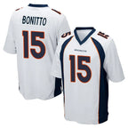 D.Broncos #15 Nik Bonitto Player White Game Ddoa Stitched Jerseys