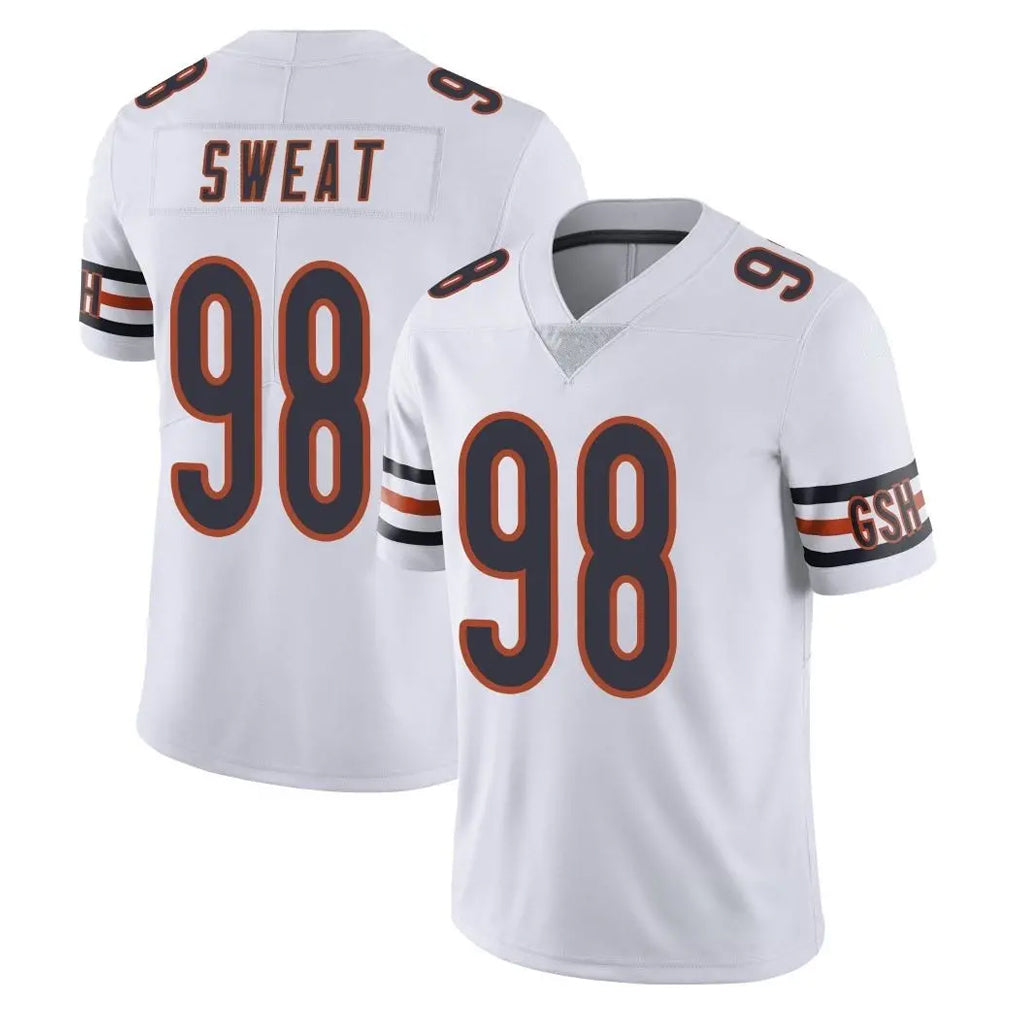 C.Bears #98 Montez Sweat Player White Vapor Untouchable Limited Home Game Gdoa Stitched Jerseys