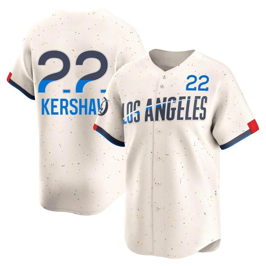 LA.Dodgers #22 Clayton Kershaw Player Cream City Connect Limited Home Fdoa Stitched Jerseys