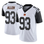 C.Bengals #93 Jonathan Allen Player White Color Rush Vapor Untouchable Limted Home Game Gdoa Stitched Jerseys