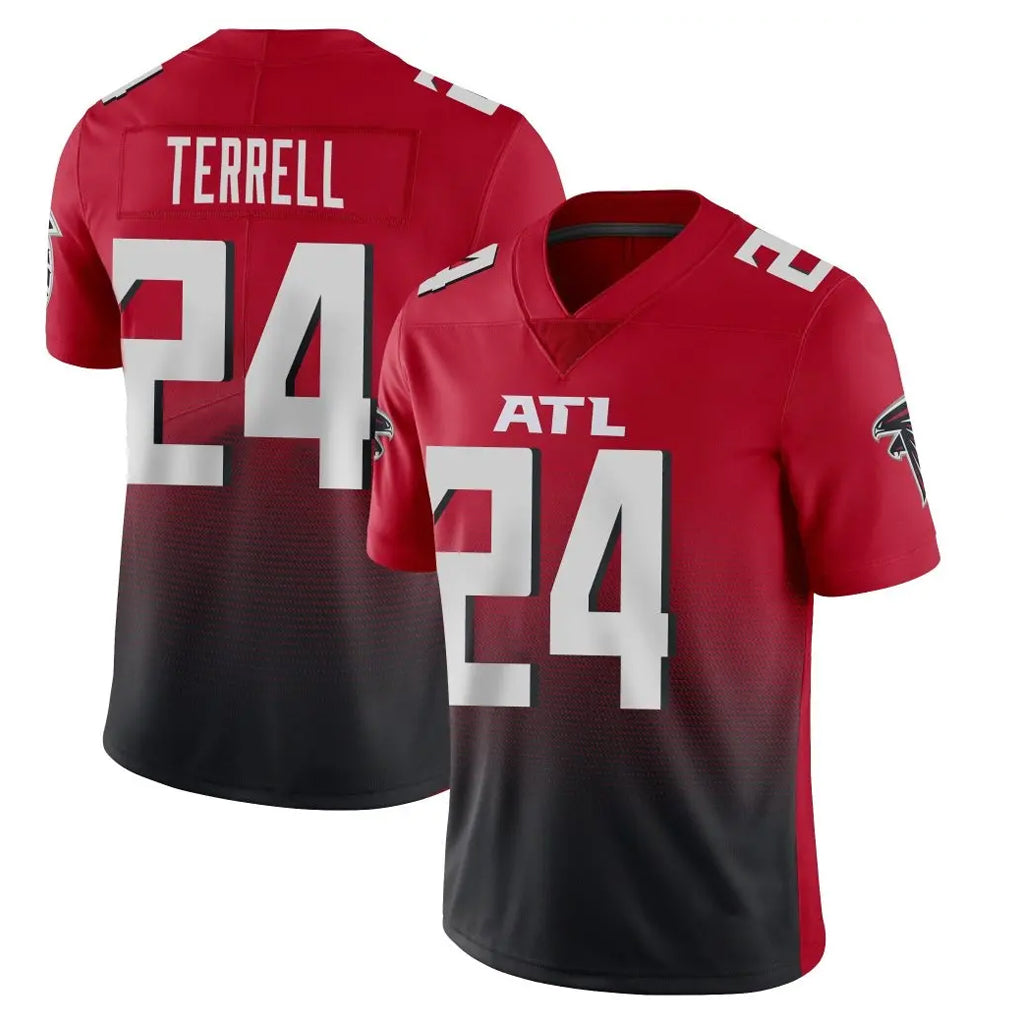 A.Falcons #24 A.J. Terrell Jr. Player Red Vapor Untouchable Limited Home Game Gdoa Stitched Jerseys
