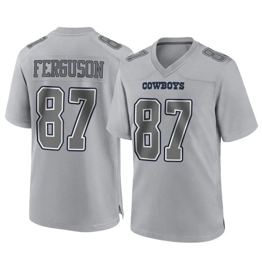 D.Cowboys #87 Jake Ferguson Player Gray Atmosphere Fashion Home Game Gdoa Stitched Jerseys