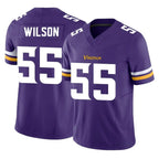 M.Vikings #55 Eric Wilson Player Purple Limited Vapor F.U.S.E. Home Game Gdoa Stitched Jerseys