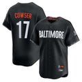B.Orioles #17 Colton Cowser Player Black City Connect Limited Home Game Gdoa Stitched Jerseys