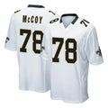 NO.Saints #78 Erik McCoy Player White Home Game Gdoa Stitched Jerseys