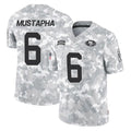 SF.49ers #6 Malik Mustapha Player Arctic Camo Limited Salute To Service Home Game Gdoa Stitched Jerseys