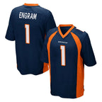 D.Broncos #1 Evan Engram Player Navy Game Gdoa Stitched Jerseys