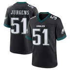 P.Eagles #51 Cam Jurgens Player Black Game Home Gdoa Stitched Jerseys