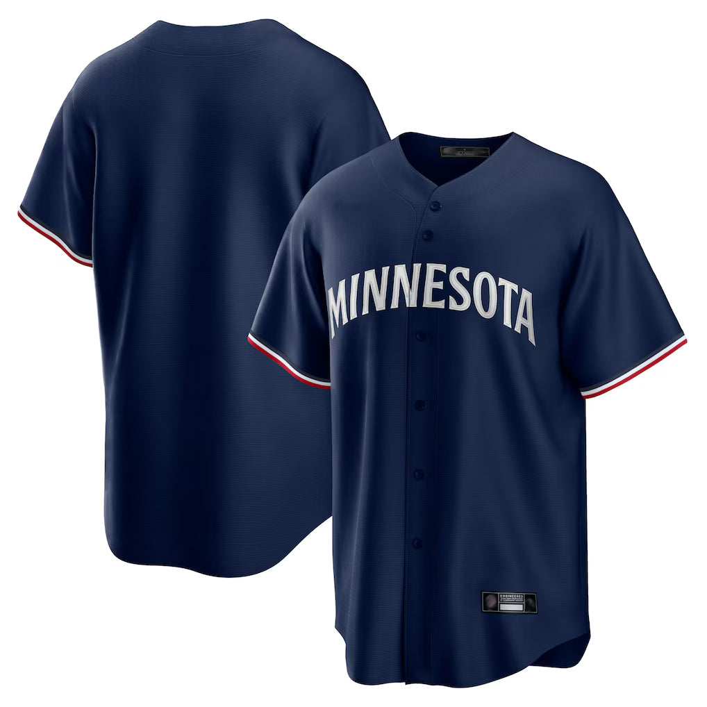 M.Twins ## Twins Blank Player Navy Replica Alternate Home Fdoa Stitched Jerseys