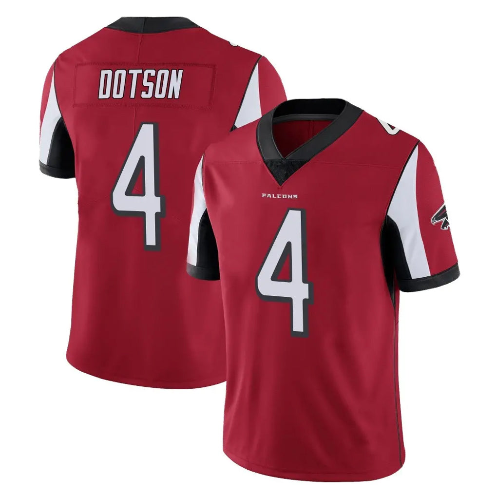 A.Falcons #4 Jahan Dotson Player Red Color Vapor Untouchable Limited Home Game Gdoa Stitched Jerseys