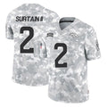 D.Broncos #2 Pat Surtain II Player Arctic Camo Salute To Service Limited Gdoa Stitched Jerseys