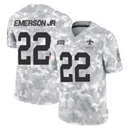NO.Saints #22 Martin Emerson Jr. Player Arctic Camo Salute To Service Limited Game Gdoa Stitched Jerseys