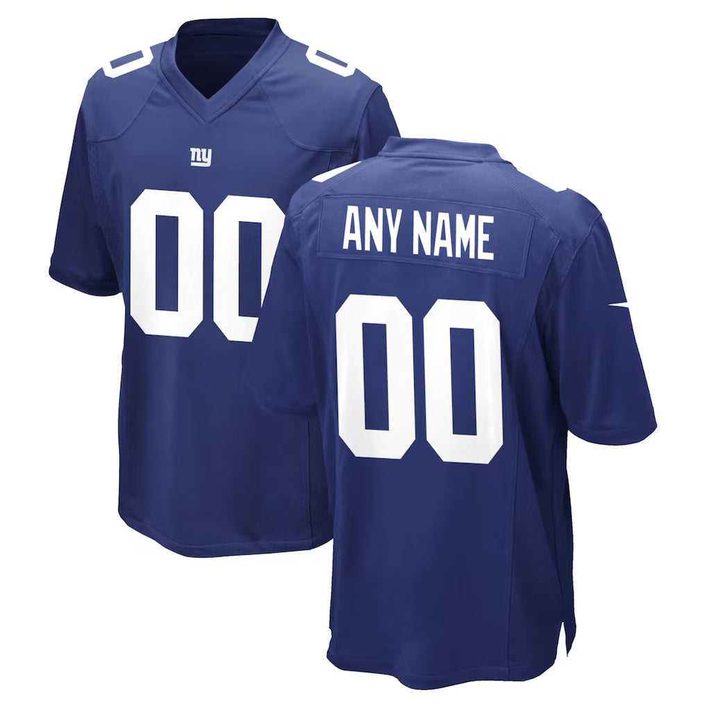 Custom NY.Giants Royal Home Game Any Name & Numbers Gdoa Stitched Jerseys