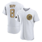 C.Cubs #8 Ian Happ Player Gold All-Star Limited Elite Home Game Gdoa Stitched Jerseys