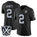 LV.Raiders #2 Ashton Jeanty Player Black 2026 Vapor Limited Home Game Gdoa Stitched Jerseys