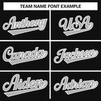 Custom Black White Classic Style Authentic Baseball Jersey-1
