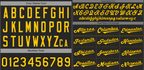 Custom Black Yellow Classic Style Authentic Baseball Jersey-1