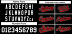 Custom Black Red-White Classic Style Authentic Two-Button Softball Jersey-1