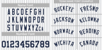 Custom White Navy Stripe Fashion Authentic Baseball Jersey