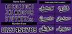 Custom Purple Black-White Classic Style Authentic Two-Button Softball Jersey