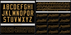 Custom Black Old Gold Classic Style Authentic Baseball Jersey