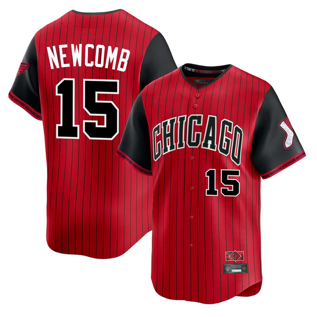 C.White Sox #15 Sean Newcomb Player Red City Connect Limited Home Gdoa Stitched Jerseys