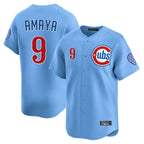 C.Cubs #9 Miguel Amaya Player Light Blue Limited Home Gdoa Stitched Jerseys