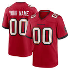 Custom TB.Buccaneers Red Home Game Any Name & Numbers Gdoa Stitched Jerseys