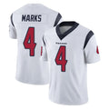 H.Texans #4 Woody Marks Player White Limited Vapor Untouchable Home Game Gdoa Stitched Jerseys