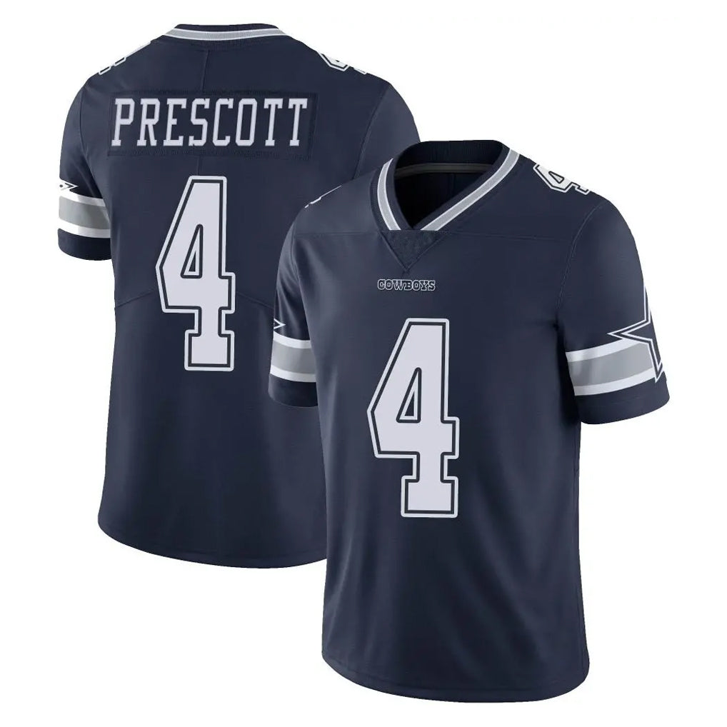 D.Cowboys #4 Dak Prescott Player Navy Vapor Untouchable Limited Home Game Gdoa Stitched Jerseys