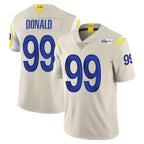 LA.Rams #99 Aaron Donald Player Bone Limited Vapor Home Game Gdoa Stitched Jerseys