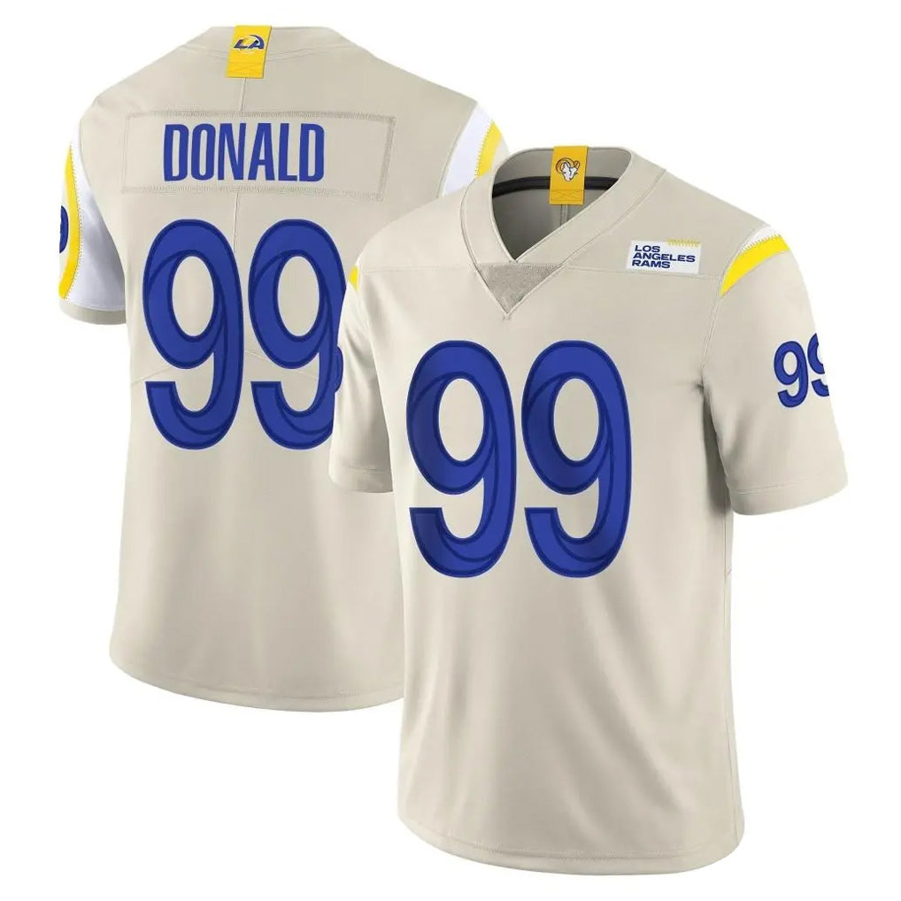 LA.Rams #99 Aaron Donald Player Bone Limited Vapor Home Game Gdoa Stitched Jerseys