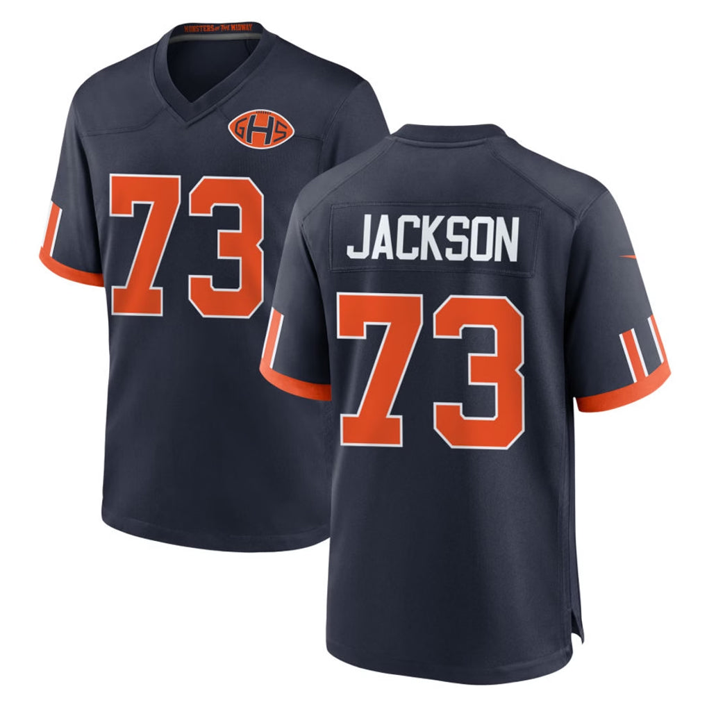 C.Bears #73 Jonah Jackson Player Navy 2026 Rivalries Collection Home Game Gdoa Stitched Jerseys