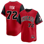 C.White Sox #72 Carlton Fisk Player Red City Connect Limited Home Gdoa Stitched Jerseys
