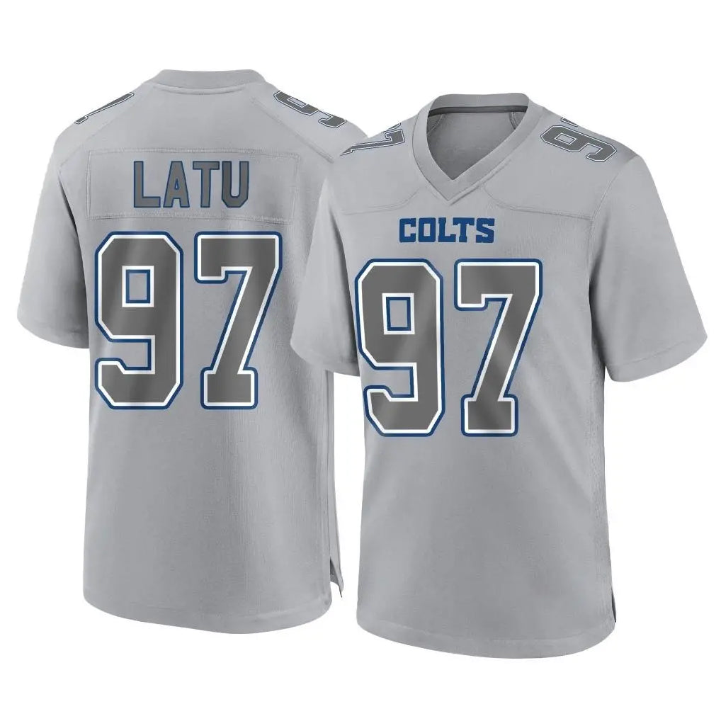IN.Colts #97 Laiatu Latu Player Gray Atmosphere Fashion Home Game Gdoa Stitched Jerseys