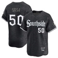 C.White Sox #50 Lenyn Sosa Player Black City Connect Limited Home Gdoa Stitched Jerseys