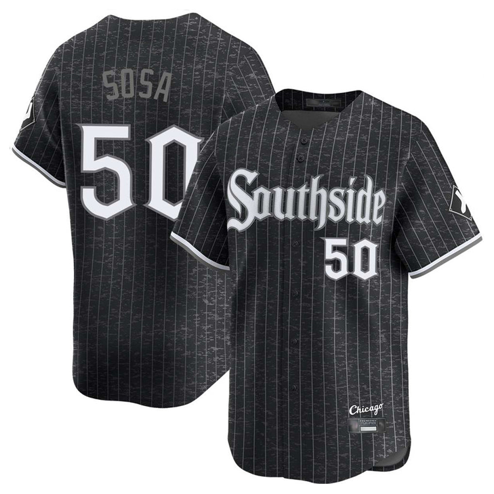 C.White Sox #50 Lenyn Sosa Player Black City Connect Limited Home Gdoa Stitched Jerseys