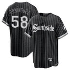 C.White Sox #58 Seranthony Dom¨ªnguez Player Black City Connect Home Game Gdoa Stitched Jerseys