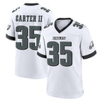 P.Eagles #35 Michael Carter II Player White Game Home Gdoa Stitched Jerseys