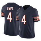 C.Bears #4 D'Andre Swift Player Navy Vapor F.U.S.E. Limited Home Game Gdoa Stitched Jerseys
