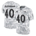 B.Ravens #40 Teddye Buchanan Player Arctic Camo Salute to Service Limited Gdoa Stitched Jerseys