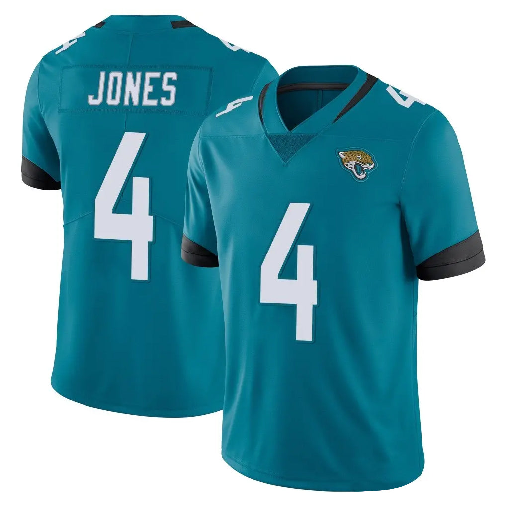J.Jaguars #4 Jarrian Jones Player Teal Vapor Untouchable Limited Home Game Gdoa Stitched Jerseys