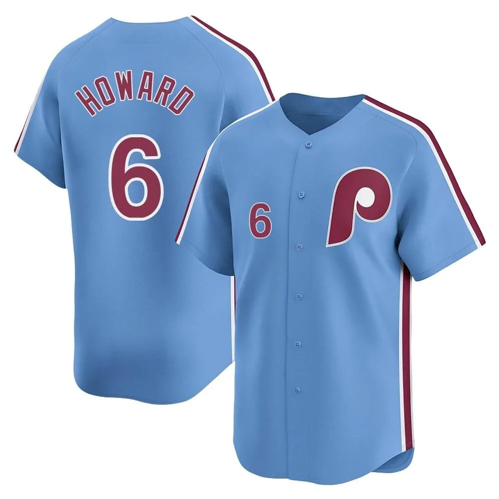 P.Phillies #6 Ryan Howard Player Light Blue Home Limited Fdoa Stitched Jerseys