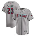 A.Diamondbacks #23 Zac Gallen Player Gray Replica Game Stitched Jerseys