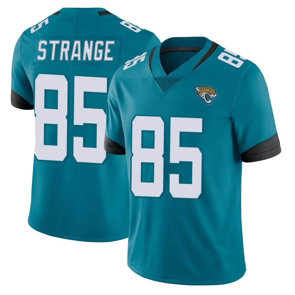 J.Jaguars #85 Brenton Strange Player Teal Vapor Untouchable Limited Home Game Gdoa Stitched Jerseys
