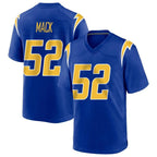 LA.Chargers #52 Khalil Mack Player Royal Home Game Gdoa Stitched Jerseys