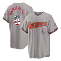 B.Orioles #6 Ryan Mountcastle Player Gray USA 250 Fourth of July Home Game Gdoa Stitched Jerseys