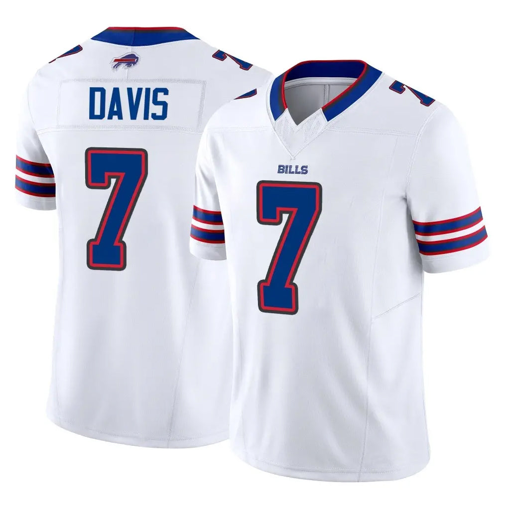 B.Bills #7 Ray Davis Player White Vapor F.U.S.E. Limited Gdoa Stitched Jerseys