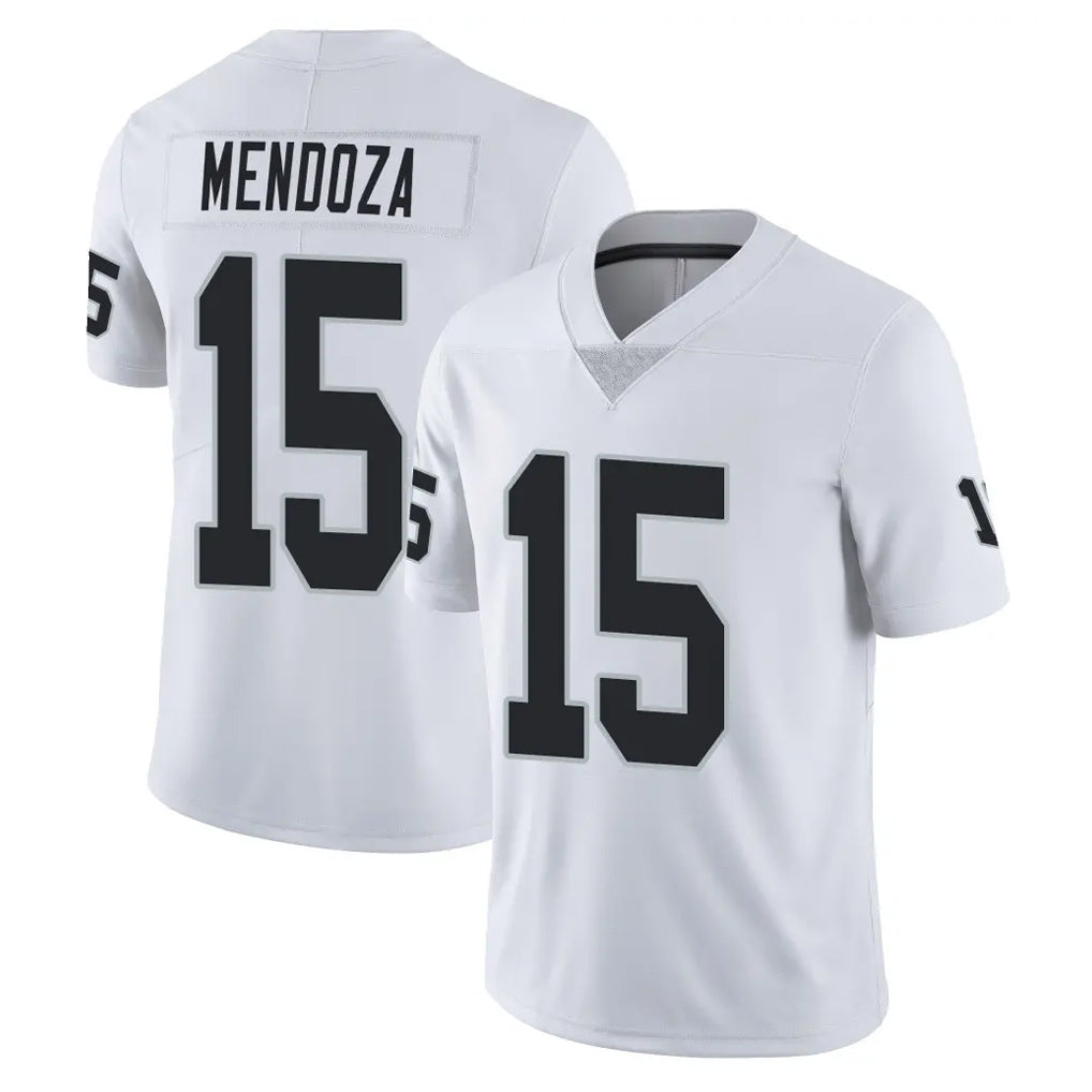 LV.Raiders #15 Fernando Mendoza Player White Limited Vapor Untouchable Home Game Gdoa Stitched Jerseys